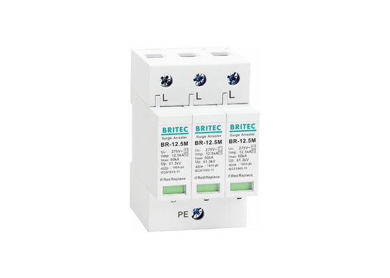 Überspannungsschutz-Klasse B+C BRITEC Wechselstroms 12.5kA BR-12.5M 275V T1+T2