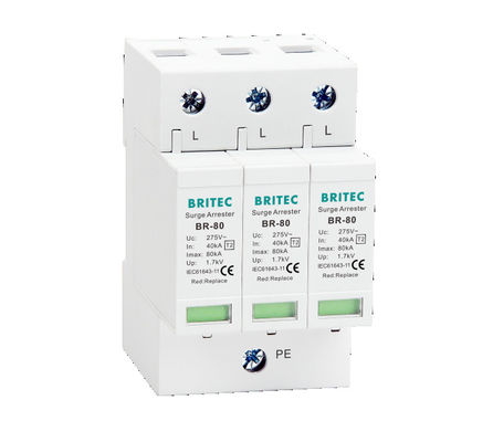 BR-80 3P Überspannungsschutz Typ 2 AC-Überspannungsableiter Stromstoßschutz