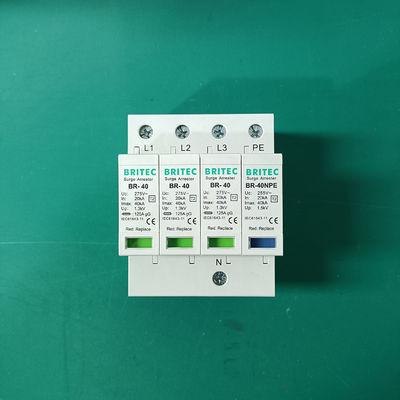 BR-40 3P+1 DIN Schienenanlage Überspannungsschutzvorrichtung 275V