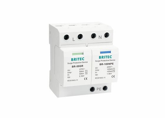 Blitzschutz 1 1P+NPE IP20 IEC61643-11 Überspannungsschutzvorrichtung