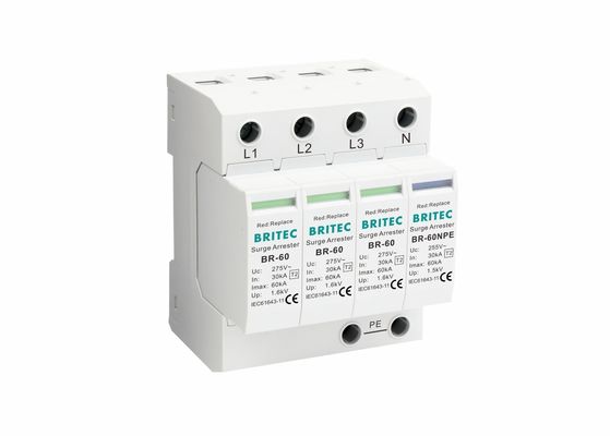 IEC61643-1 SPD Niederspannungs-Art - Gerät-Erschütterungs-Beweis des Überspannungsschutz-2