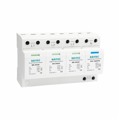 BR-50GR 3+1 OEM ODM Funkenöffnung 50ka Überspannungsschutzvorrichtung Niederspannung Elektrische Klasse 1 Überspannungshalter Typ 1 spd Überspannungsschutzvorrichtungen Typ 1 SPD Niederspannung LV elektrisches Verteilnetz