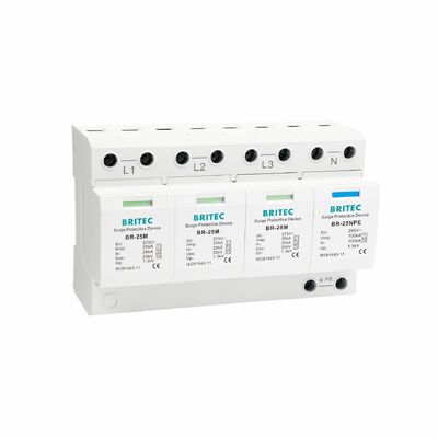 BR-25M 3+1 150V 275V 320V 440V Überspannungsschutzgerät Überspannungstyp 1 Überspannungsschutz SPD Lieferant Dreiphasen-Überspannungsschutz Überspannungsableiter