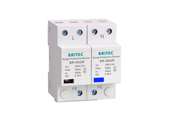 Niederspannungs-Wechselstrom-SPD-Einphasen-Blitzschutz-Überspannungshalter CE-Genehmigung