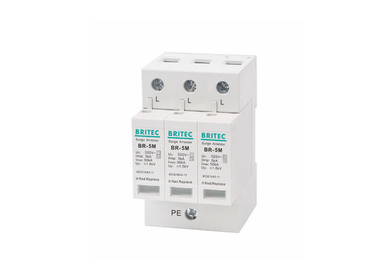 Blitzableiter-Typ 1 +2/Klasse I+II/Klasse B+C 5kA 3P 320Vac