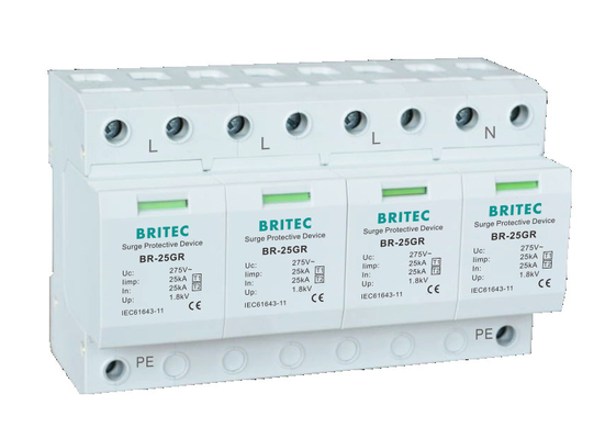 BR-25GR 4P Spd Überspannungsschutzvorrichtung Schutz 440V Typ spd Überspannungshalter 275v Blitzschutzvorrichtung