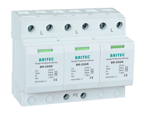 BR-25GR 4P Spd Überspannungsschutzvorrichtung Schutz 440V Typ spd Überspannungshalter 275v Blitzschutzvorrichtung