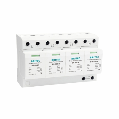BRITEC BR-50GR 3P Typ 1 Überspannungshalter 50ka Überspannungsschutzvorrichtung spd t1 t2 ac dreiphasig ac spd