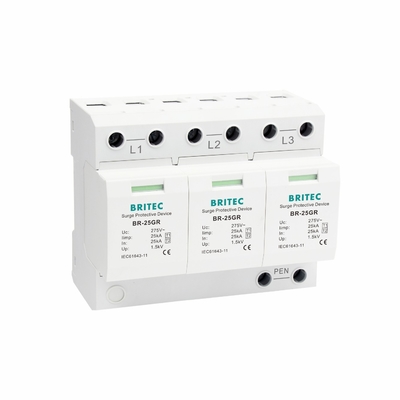 BR-25GR 3+1 AC Typ 1 Blitz-Überspannungsableiter Elektrisches Überspannungsschutzgerät SPD T1