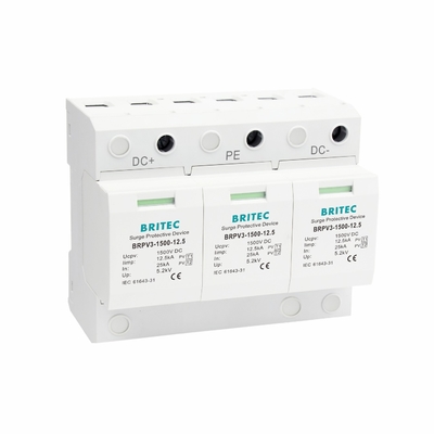 BRPV3-1500-12.5 Gleichspannung SPD 12,5ka PV-Überspannungshalter 1500V Gleichspannung SPD-Überspannungsschutz