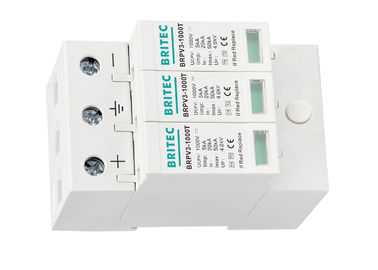 DC-Art Überspannungsschutz-Gerät 1000v PV-Überspannungsschutz Thermalplastic 1+2 SPD 3P 5kA