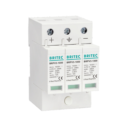 BRPV2-600 2 Mod 600V Photovoltaik Spd DC Überspannungsschutzvorrichtung Solarspd dc600v PV-Überspannungshalter
