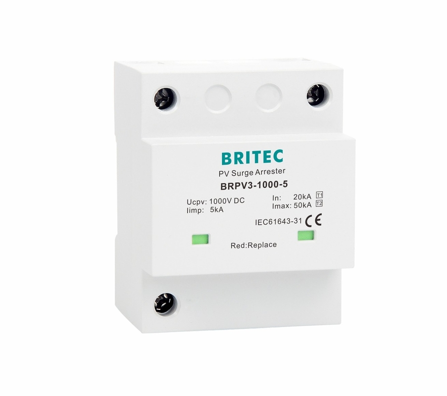 BRPV3-1000-5 T1 50kA Gleichstrom 1000V 5kA PV-Obergrenzschutzvorrichtung