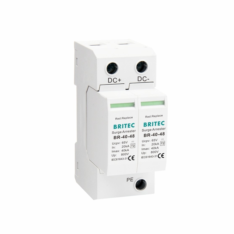 BR-40 48 DC SPD PV Überspannungsschutzvorrichtung 48 V Überspannungshalter Donnerschutz