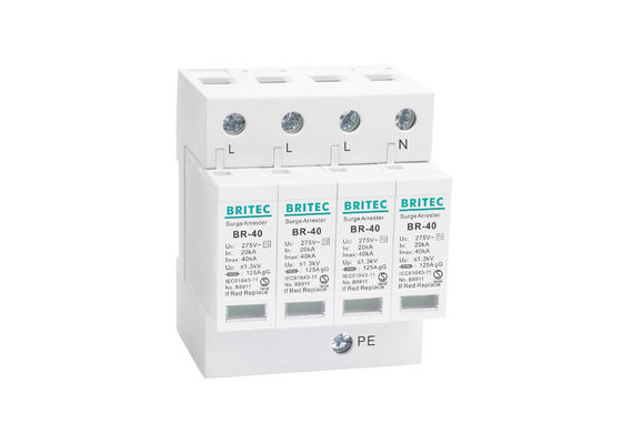40kA Dreiphasen-elektrischer Hersteller Plastic Thunder Arrester Wechselstroms SPD