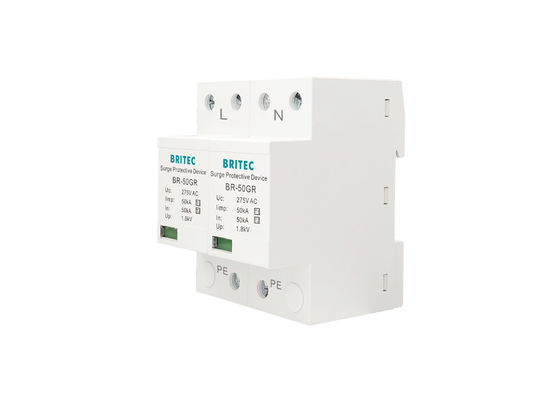 Klasse I Überspannungshalter 10/350μs 50KA Einphasen 150V / 275V / 320V