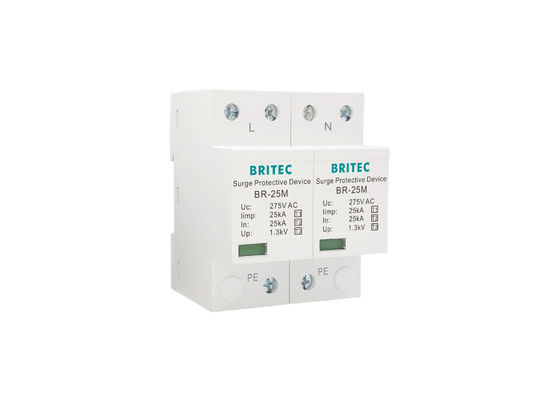 25kA 275V Din Rail Überspannungshalter SPD Einphasen-Überspannungsschutz mit MOV-Technologie
