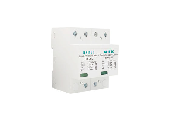 25kA 275V Din Rail Überspannungshalter SPD Einphasen-Überspannungsschutz mit MOV-Technologie