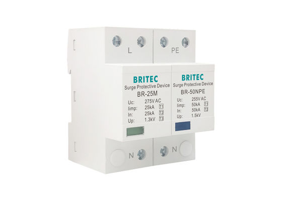 Typ 1+2+3 Überspannungsschutz Thermoplastische SPD Blitzschutz 25kA