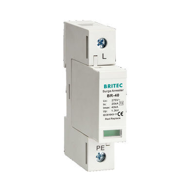 BR-40 4P 40kA 4 Pole 3 Phase tuv ac Überspannungshalter Überspannung Absorber Schutz spd 275v Blitzschutz