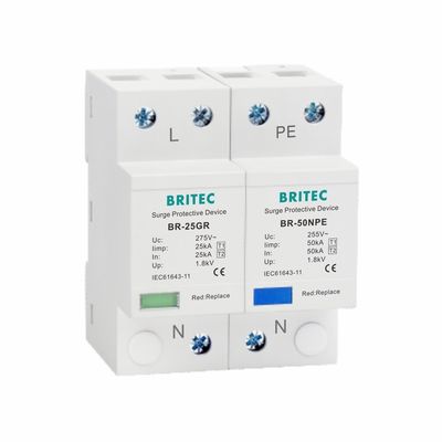 25kA Typ 1 Überspannungsschutz 275V T1 10/350us Überspannungsschutzvorrichtung