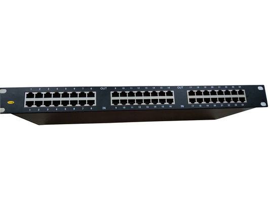 BRRJ45L-4LR 24 Port-Überspannungsschutz-Gerät-Überspannungsschutz Ethernet-Rj45 Rackmount