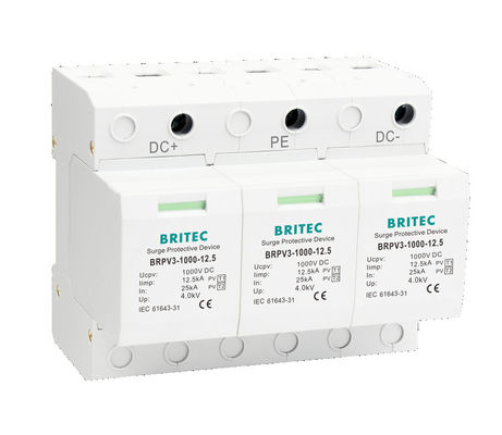 BRPV3-1000 Gleichstromüberspannungsschutzvorrichtung mit maximaler Spannung DC 1200V, Plug-in-Modulkonstruktion, Überspannungsschutzvorrichtung