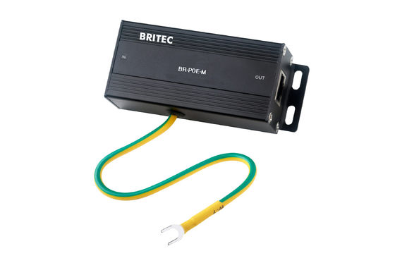 BR-POE-M Ethernet-Verbindung RJ45 Überspannungsschutz Poe Ethernet-Überspannungsschutz Blitznetzwerk POE Gigabit 1000mbps Rj45 Ethernet-Außenüberspannungsschutz Industrienetzwerk Ausgang Metallgehäuse