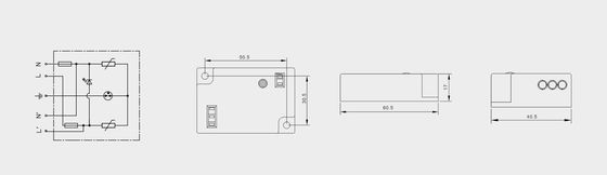 BRLED-08AST-10 Überspannungsschutzgerät für Beleuchtung 10kA LED-Straßenbeleuchtung ELEKTROSTATISCHER SCHUTZ LED-BELEUCHTUNGSSYSTEM LED-Straßenbeleuchtung