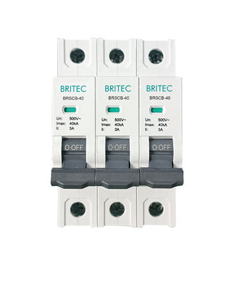 BRSCB-40 3P OEM ODM SPD Überspannungsschutzvorrichtung Rückenschutz Spd Backup-Schutzvorrichtung