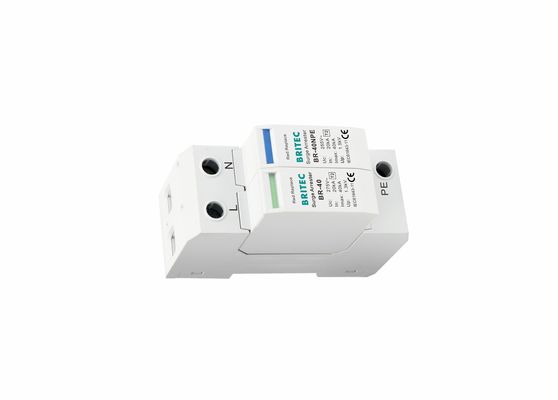 TVSS 150V/275V/320V/385V/440V 40KA Din Schienenstrom Blitzschutz Überspannung Arrester Einphase
