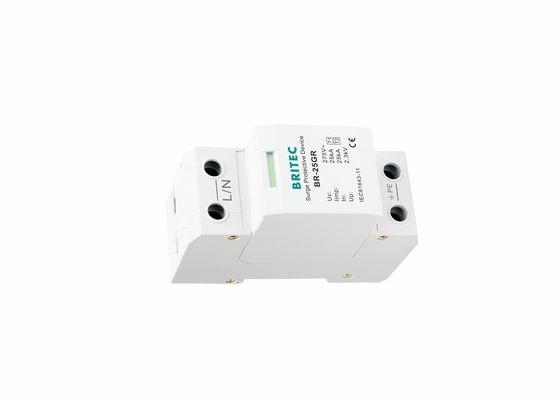 25KA Niederspannungsüberspannungsschutz 1 P Blitzschutz Überspannungsschutz Einphaseschutz