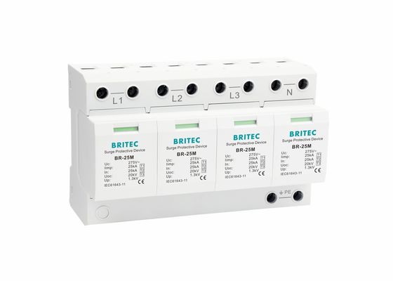 Blitzschutz 4 Pole Typ 1 Überspannungsschutz Thermoplaststruktur