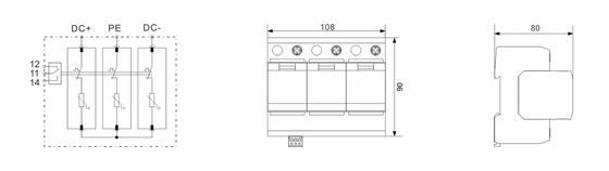 BRPV3-1000-20 Gleichstromüberspannungsschutzvorrichtung 1000V Solarsysteme spd 1000v dc t1 t2