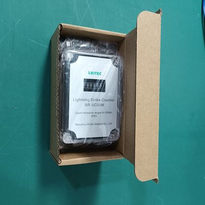 BR-SC02M Zählen von Überspannungsschlägen Blitzschlagzähler 0~999,999 Ereignisse Blitzschlagzähler Gerät zum Blitzschutz