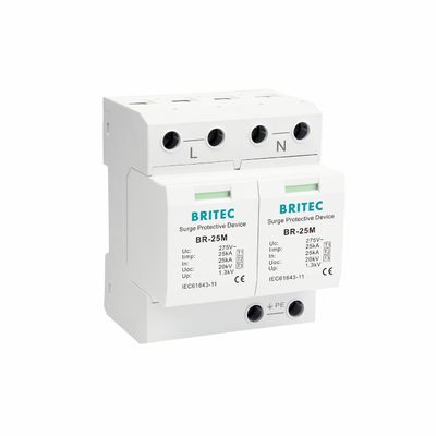 BR-25M 3+1 Surge Protective Device Industrial Power Protectionac type 1 spd spd t1t2 class 1 surge arrester  Type 1 Surge Protection Device