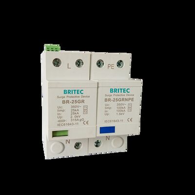 BR-50GR 1+1 Low Voltage Surge Protective Device Erdungssurge Protection Power Surge Protection Industrielle elektrische Systeme