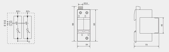 BR-40-24 T2 Gleichstromüberspannungsschutzvorrichtung 40kA 24V SPD mit thermoplastischem UL94-V0 Gehäuse für Überspannungen
