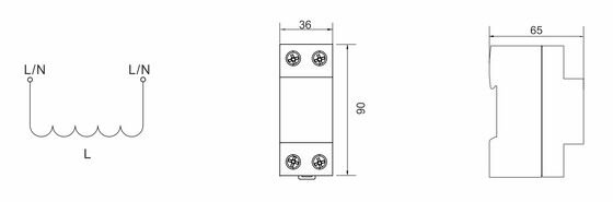 BRCI-63 63A Koordinierung Induktor Entkopplung Induktivität Blitzkoordinator
