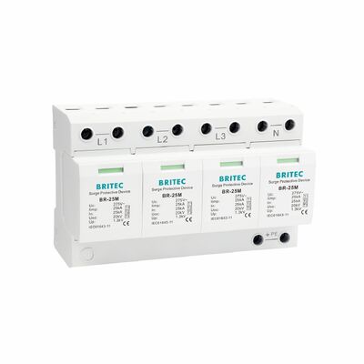 BR-25M 3+1 150V 275V 320V 440V Überspannungsschutzgerät Überspannungstyp 1 Überspannungsschutz SPD Lieferant Dreiphasen-Überspannungsschutz Überspannungsableiter