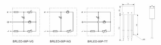 IP65-LED-Schutz gegen Überspannungen mit < 25 ns Reaktionszeit und IEC/EN61643-11-Konformität für LED-Beleuchtungssysteme