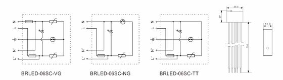 IP65-LED-Schutz gegen Überspannungen mit < 25 ns Reaktionszeit und IEC/EN61643-11-Konformität für LED-Beleuchtungssysteme