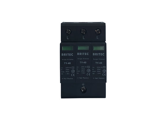 Steckbare Art 3P - 2 SPD 40kA Iecs 61643 Klassen-II für allgemeinen Schutz