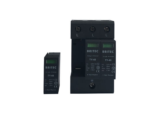 Steckbare Art 3P - 2 SPD 40kA Iecs 61643 Klassen-II für allgemeinen Schutz