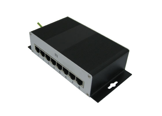 Des Hafen-RJ45 8 Standard Ethernet-Überspannungsschutz-der Gerät-Cat6 IEC61643-21