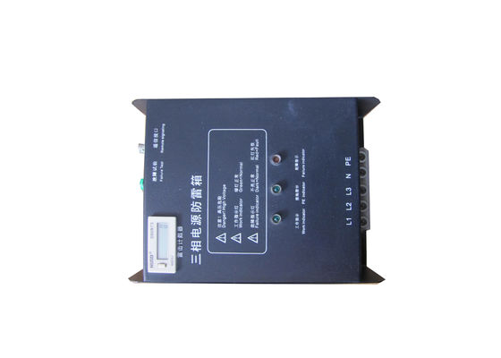 Schwarzer Überspannungsableiter-Kasten, Blitzschutz-Kasten für Stromversorgung Wechselstroms 380V