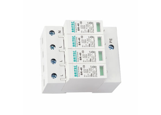 40kA 4P 275V Überspannungsschutzvorrichtung Typ 2 SPD-Überspannungsschutzvorrichtung für dreiphasiges TN-S-System