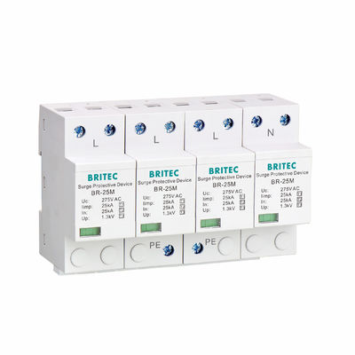 BR-25M 1P Blitzableiter Anstieg einphasigen SPD des T1-Klassen-I+II 25kA Filter
