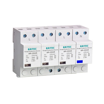 BR-25M 3P+1NPE 25kA T1+T2 Überspannungsableiter B+C Niederspannungs 3-Phasen-Überspannungsschutz