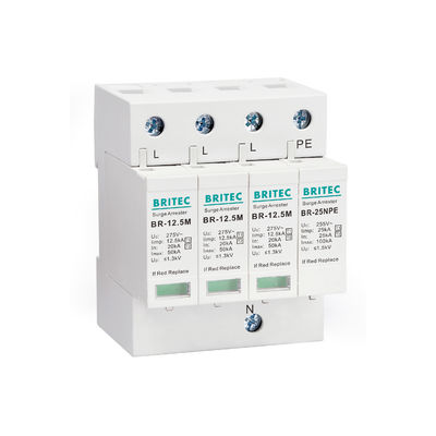 BR-12.5M 3P Typ 1 12.5kA 3-Phase Überspannungsschutzvorrichtung SPD Arrester 12.5ka Überspannungsschutzvorrichtung Industrie